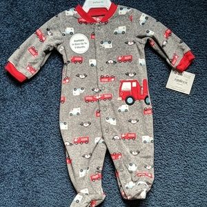 Baby boy fleece sleep and play